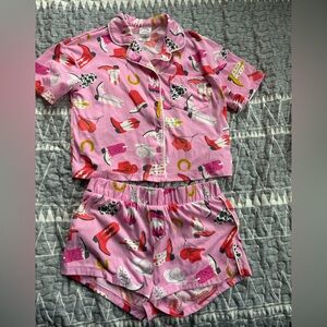 Girls Art class Western pajama set size 8